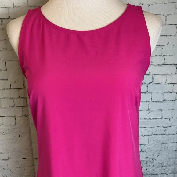 TITLE NINE PINK DAY TRIP SLEEVELESS DRESS COLOR BLOCK CIRCLES BACK Granola Girl